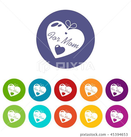 Mother icons set vector color 45394653