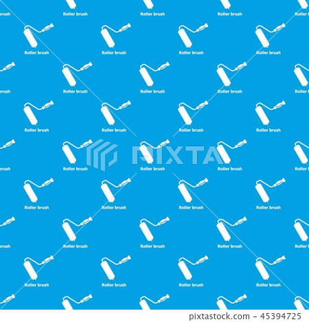 Roller brush pattern vector seamless blue Roller brush pattern vector seamless blue 45394725