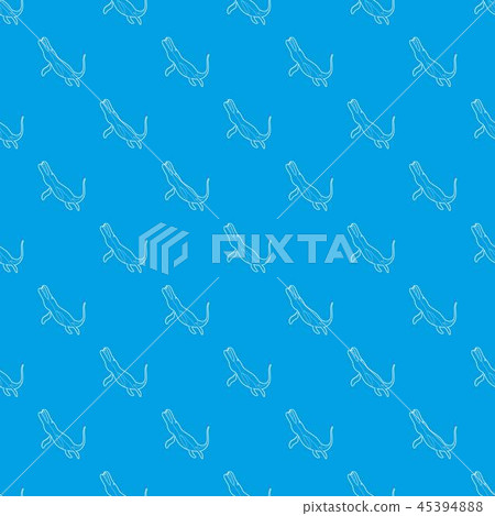 Underwater dinosaur car pattern vector seamless blue 45394888