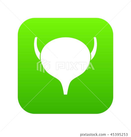 Bladder icon digital green Bladder icon digital green 45395253