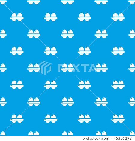 Eggs pattern vector seamless blue - Stock Illustration [45395278] - PIXTA