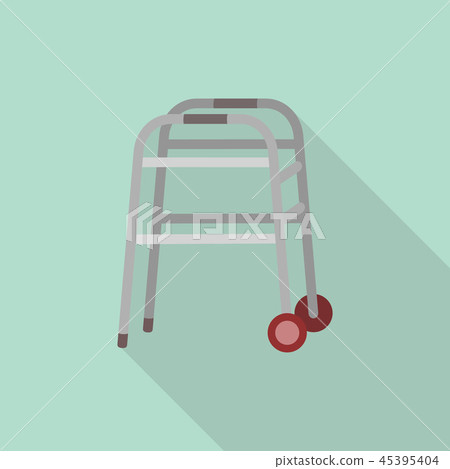 Walking stand icon, flat style 45395404