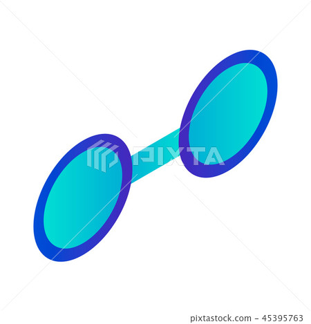 Glasses icon, isometric style Glasses icon, isometric style 45395763