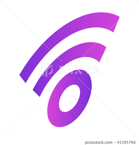Wifi sign icon, isometric style 45395766