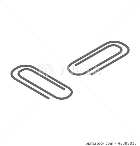 Office clip icon, isometric style 45395813