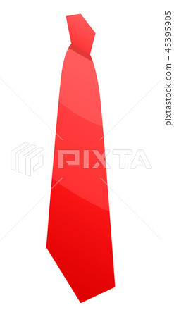 Red necktie icon, isometric style Red necktie icon, isometric style 45395905