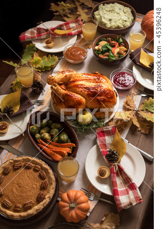 Thanksgiving Turkey Dinner with All the Sides 45396248