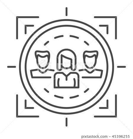 Customer retention icon, outline style Customer retention icon, outline style 45396255
