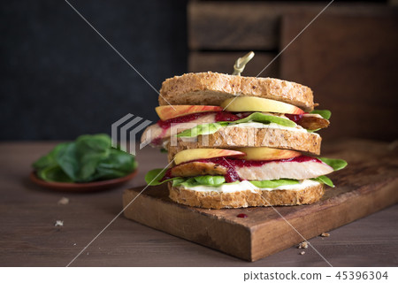 Turkey Leftover Sandwich Turkey Leftover Sandwich 45396304