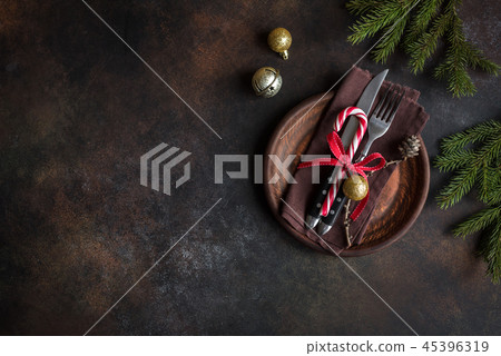 Christmas Table Setting Christmas Table Setting 45396319