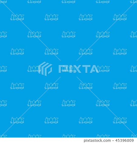 Old steam locomotive pattern vector seamless blue 45396809