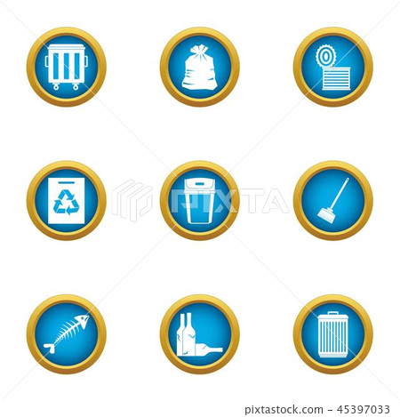 Withdrawal icons set, flat style Withdrawal icons set, flat style 45397033