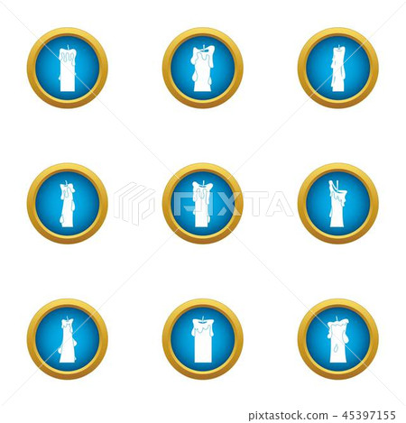 Sunray icons set, flat style - Stock Illustration [45397155] - PIXTA