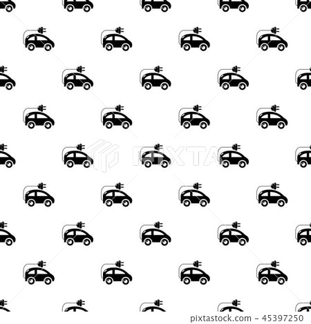 Modern electric car pattern vector seamless Modern electric car pattern vector seamless 45397250