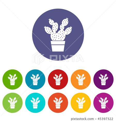 Prickly pear icon, simple style Prickly pear icon, simple style 45397322
