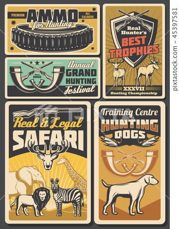 Hunting open season, African safari 45397581