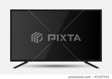 Realistic TV screen. Realistic TV screen. 45397591