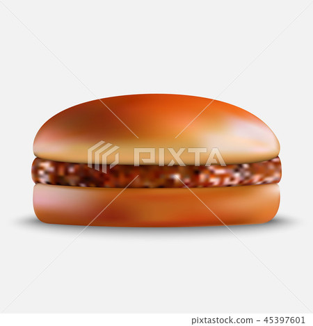 Burger on white background Burger on white background 45397601
