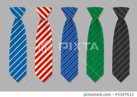 Set of ties isolated on white background. Set of ties isolated on white background. 45397612