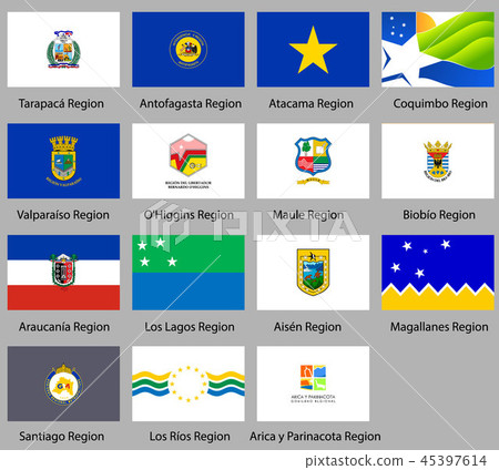 Flags of the states of Chile 45397614