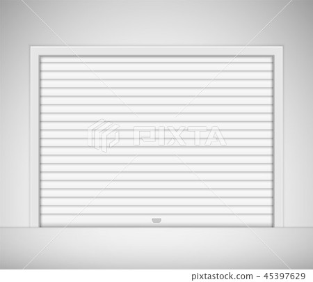 Roller Garage Door Stock Illustration 45397629 Pixta