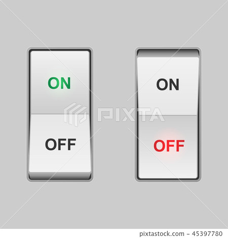 Realistic toggle switch Realistic toggle switch 45397780