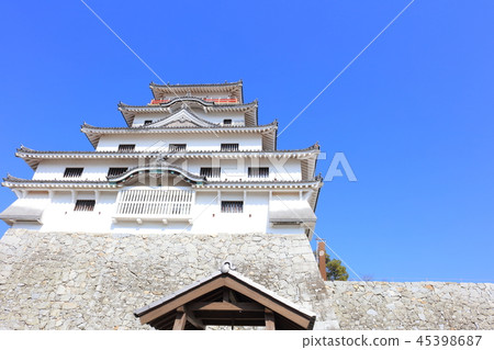 Autumn fine sky, blue sky and Karatsu castle Autumn fine sky, blue sky and Karatsu castle 45398687