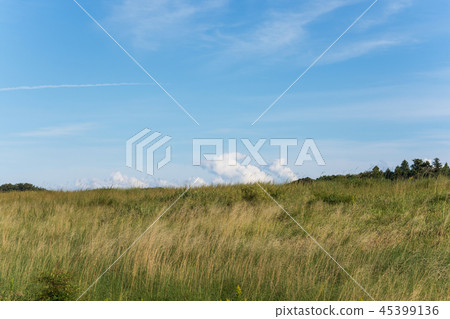 Hill and sky autumn image Hill and sky autumn image 45399136