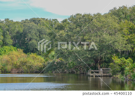 A dock on a lake near Amelia Plantation in Nassau A dock on a lake near Amelia Plantation in Nassau 45400110