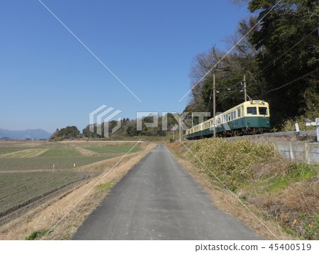 Sanki Railway Hokusei Line and rural scenery (Winter 2018, Inabe, Mie Prefecture) Sanki Railway Hokusei Line and rural scenery (Winter 2018, Inabe, Mie Prefecture) 45400519