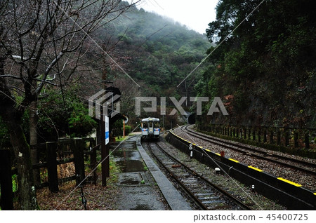 Todo Line定期列車(1000表)在Tsuboshiri站下車 Todo Line定期列車(1000表)在Tsuboshiri站下車 45400725