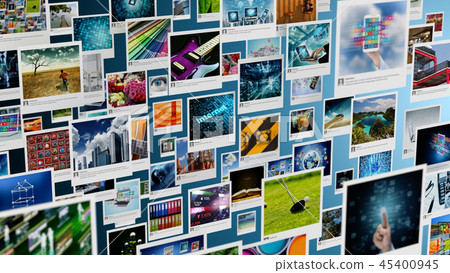 Photography and image sharing concept on internet 45400945
