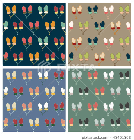 Set of winter seamles pattern for wrap gift design Set of winter seamles pattern for wrap gift design 45401508