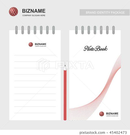 Company notebook with a unique design vector 45402473