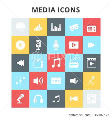 Media Icons Media Icons 45402475