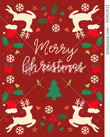 Merry Christmas card, banner, poster. Merry Christmas card, banner, poster. 45402615