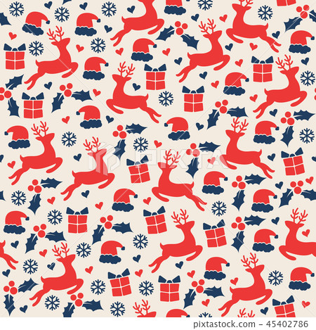 Winter warp gift, seamless pattern. Winter warp gift, seamless pattern. 45402786