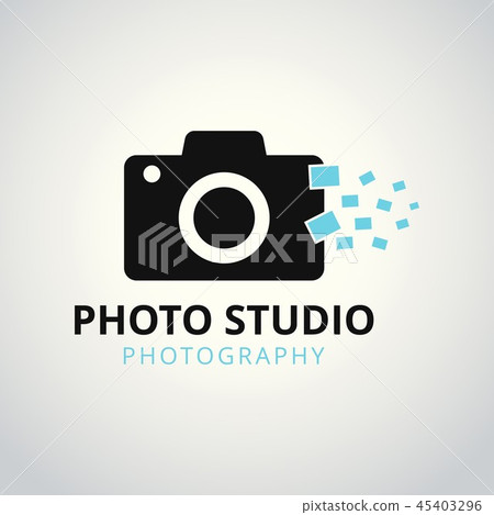 Black And Sky Blue Vector Icons Photographer Stock Illustration