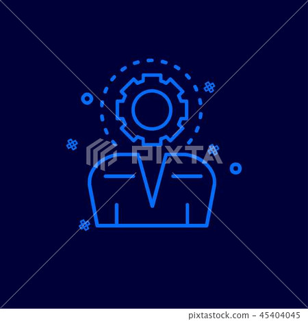 Cyber crime neon icon with blue background Cyber crime neon icon with blue background 45404045