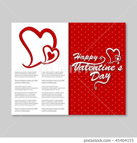 Happy Valentine's day card  45404155
