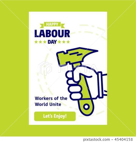 Happy Labour day design with green Happy Labour day design with green 45404158