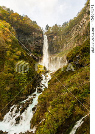 Kegon Falls in autumn at the Nikko, Japan. 45404171