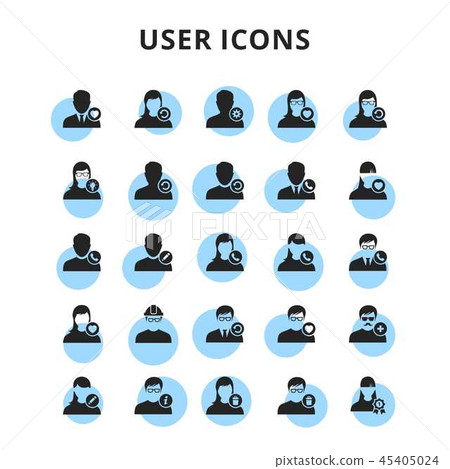 User Icons Avatar people profession 45405024