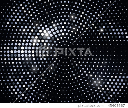 Abstract black background with retro silver glitter halftone Abstract black background with retro silver glitter halftone 45405667