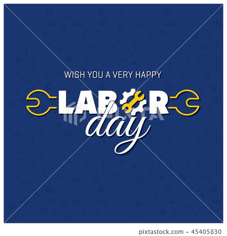 Happy Labor Day with Creative Wrench Black Happy Labor Day with Creative Wrench Black 45405830