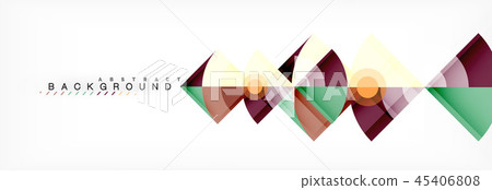 Triangles and circle geometric background Triangles and circle geometric background 45406808