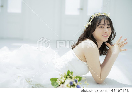 婦女婚姻新娘圖像 45407158