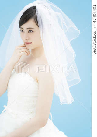 婦女婚姻新娘圖像顏色後面 婦女婚姻新娘圖像顏色後面 45407401