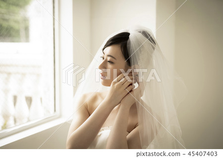 婦女婚姻新娘圖像 45407403