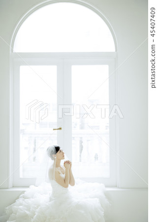 婦女婚姻新娘圖像 45407409